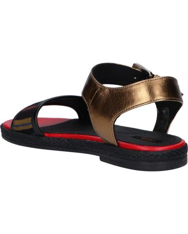 Sandali per Donna GEOX D825SJ 0AWBN D KOLLEEN C9261 BLACK-LT BRONZE