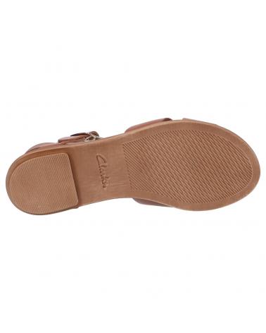Sandales pour Femme CLARKS 26139431 WILLOW GILD TAN LEATHER