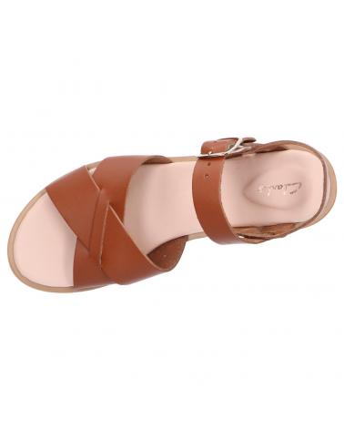 Sandales pour Femme CLARKS 26139431 WILLOW GILD TAN LEATHER