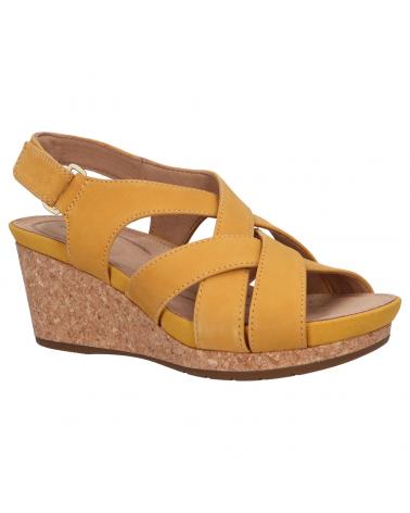 Sandalen für Damen CLARKS 26149654 UN CAPRI STEP YELLOW NUBUCK