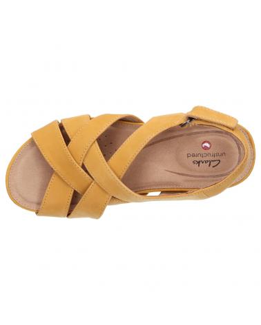 Sandalen für Damen CLARKS 26149654 UN CAPRI STEP YELLOW NUBUCK