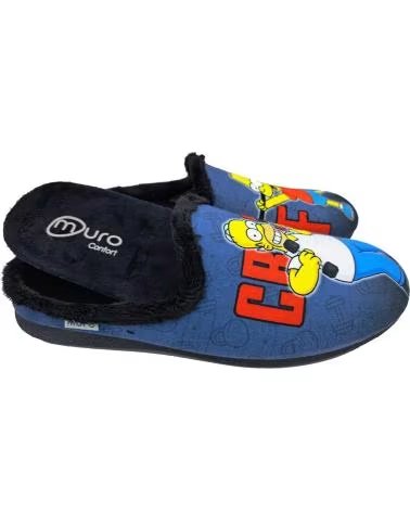 Calzado de casa de Hombre y Niño  ZUECO CASA SIMPSON NEGRO