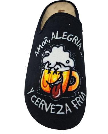 Calzado de casa de Hombre vulca-bicha ZAPATILLA CERVEZA NEGRO