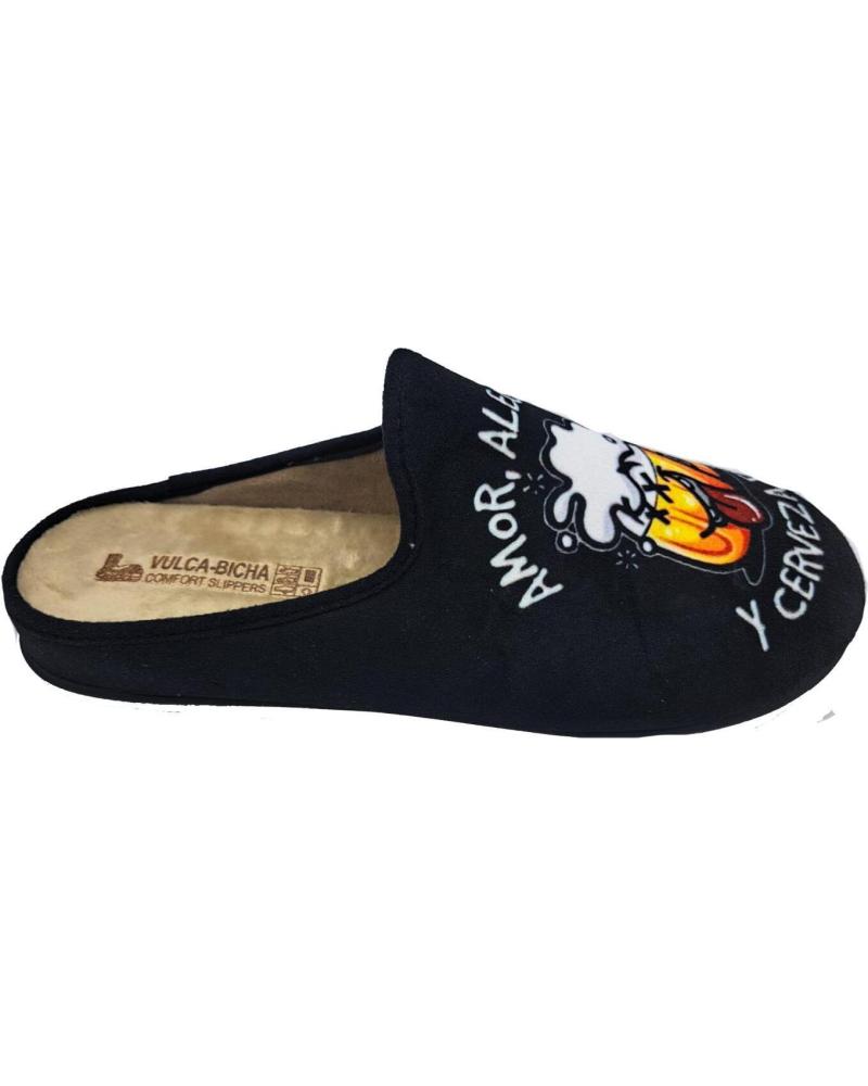 Calzado de casa de Hombre vulca-bicha ZAPATILLA CERVEZA NEGRO