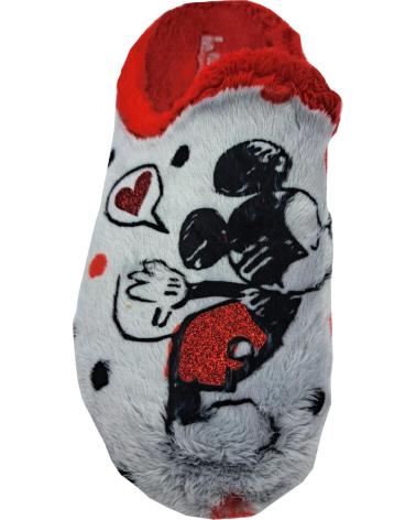Calzado de casa de Mujer y Niña VULCA-BICHA ZAPATILLA RATON ROJO