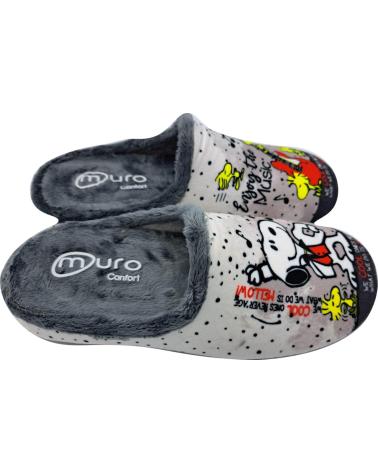 Calzado de casa de Mujer GARRIDO MURO ZAPATILLA CASA GRIS