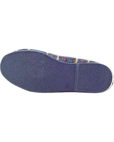 Calzado de casa de Hombre JAVER ZAPATILLA CUADROS MARINO