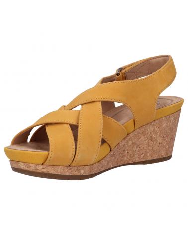 Sandalen für Damen CLARKS 26149654 UN CAPRI STEP YELLOW NUBUCK