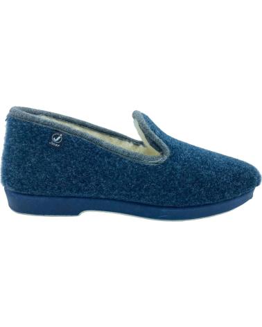 Calzado de casa de Hombre JAVER ZAPATILLA CASA CERRADA LANA AZUL
