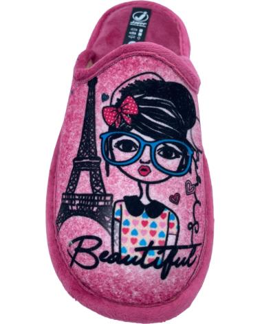 Calzado de casa de Mujer JAVER ZAPATILLA DE CASA RELAX FUXIA