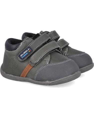 Zapatos de Niño BUBBLE BOBBLE BUBBLE KIDS C363 BOTAS PIEL BEBE GRIS