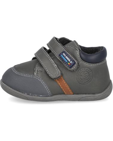 Zapatos de Niño BUBBLE BOBBLE BUBBLE KIDS C363 BOTAS PIEL BEBE GRIS
