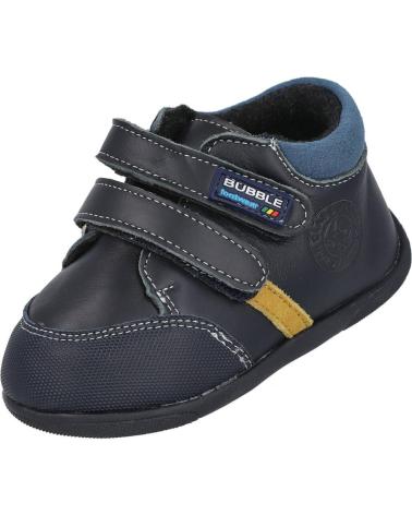BOTTES EN CUIR BUBBLE BOBBLE C363 BLEU POUR BÉBÉ AZUL