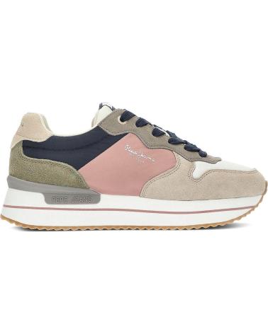 Sapatilhas de Mulher PEPE JEANS SNEAKERS PLS31512 CUERO MARRóN