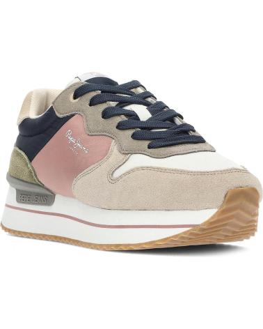 Sapatilhas de Mulher PEPE JEANS SNEAKERS PLS31512 CUERO MARRóN