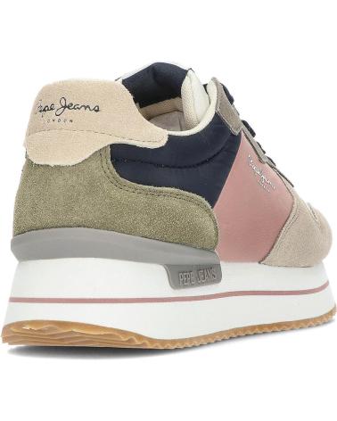 Sapatilhas de Mulher PEPE JEANS SNEAKERS PLS31512 CUERO MARRóN