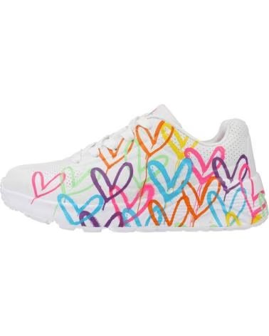 Sapatos de Menina e Menino SKECHERS ZAPATILLAS UNO LITE - SPREAD THE LOVE PARA NINOS UNISEX EN C BLANCO