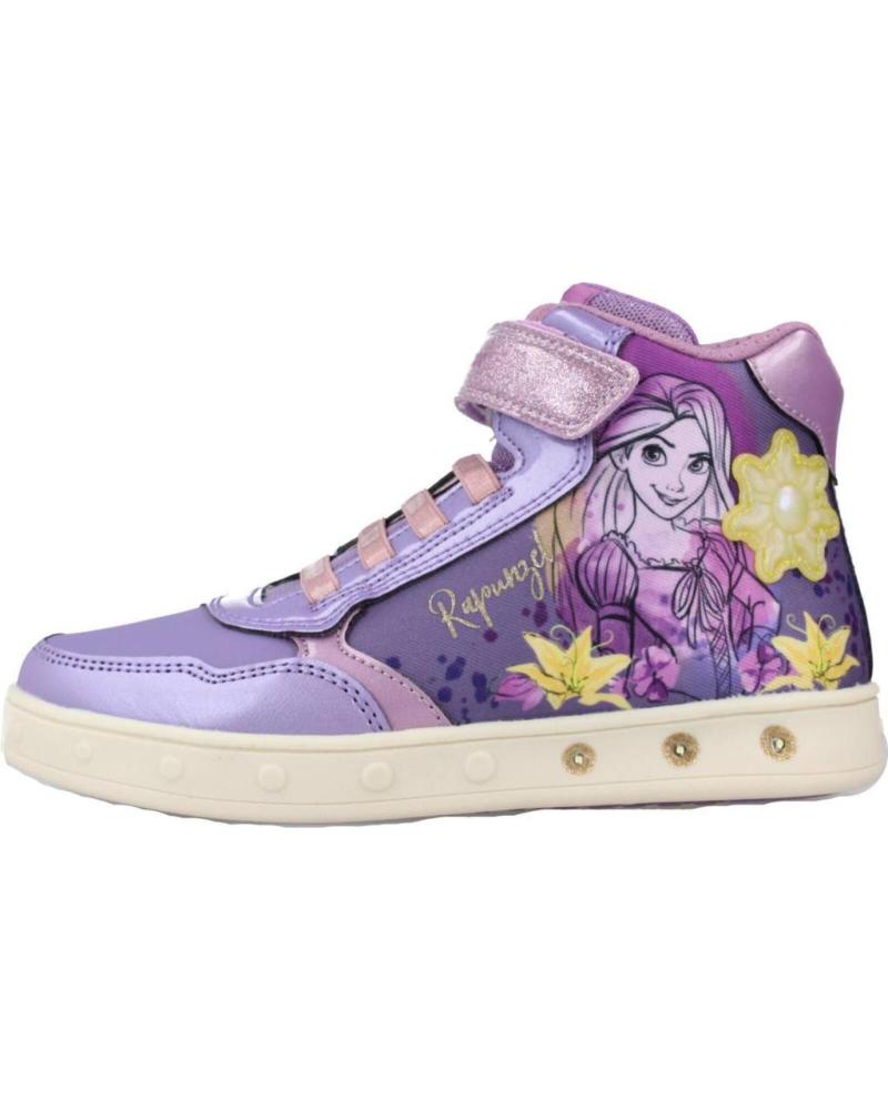 Sportschuhe für Mädchen GEOX BOTA RAPUNZEL CON LUCES LILAC-YELLOW