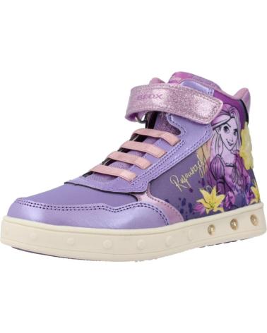 Sportschuhe für Mädchen GEOX BOTA RAPUNZEL CON LUCES LILAC-YELLOW