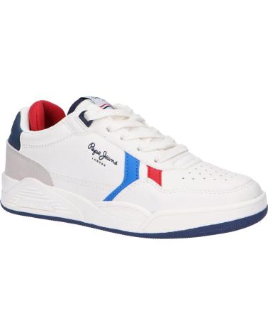 Sapatilhas de Mulher e Menina e Menino PEPE JEANS PBS30498 KURT BRITT 800 WHITE