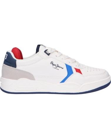 Sapatilhas de Mulher e Menina e Menino PEPE JEANS PBS30498 KURT BRITT 800 WHITE