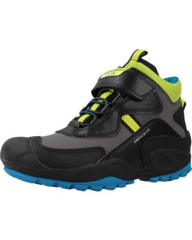 Bottines pour Garçon GEOX J NEW SAVAGE BOY B A GRIS