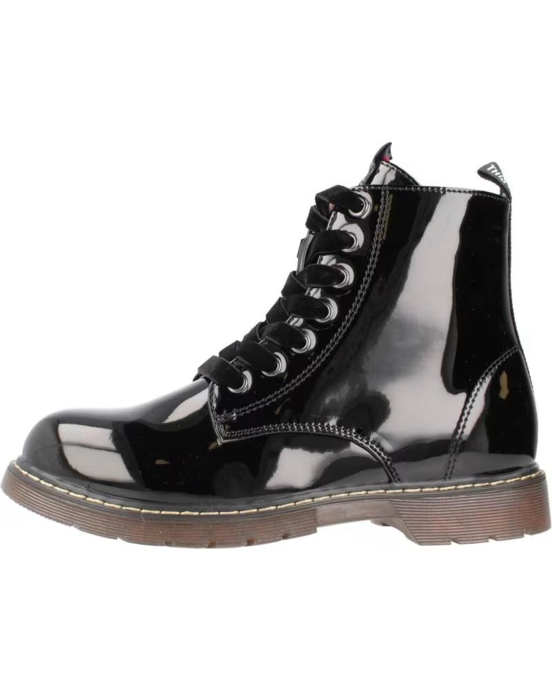 Stivali per Bambina GARVALIN STIVALETTI 231565-A VEGAN BLACK VERNICE NEGRO