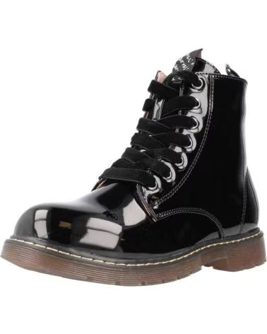Stivali per Bambina GARVALIN STIVALETTI 231565-A VEGAN BLACK VERNICE NEGRO
