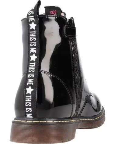 Stivali per Bambina GARVALIN STIVALETTI 231565-A VEGAN BLACK VERNICE NEGRO