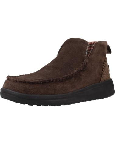 Botines de Mujer HEY DUDE DENNY SUEDE MARRON