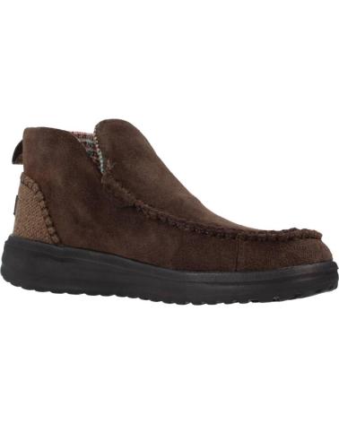 Botines de Mujer HEY DUDE DENNY SUEDE MARRON