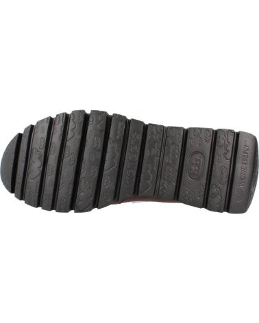 Mocasines de Mujer WONDERS ZAPATO MOCASIN DE PIEL CON SUELA DE GOMA VINO