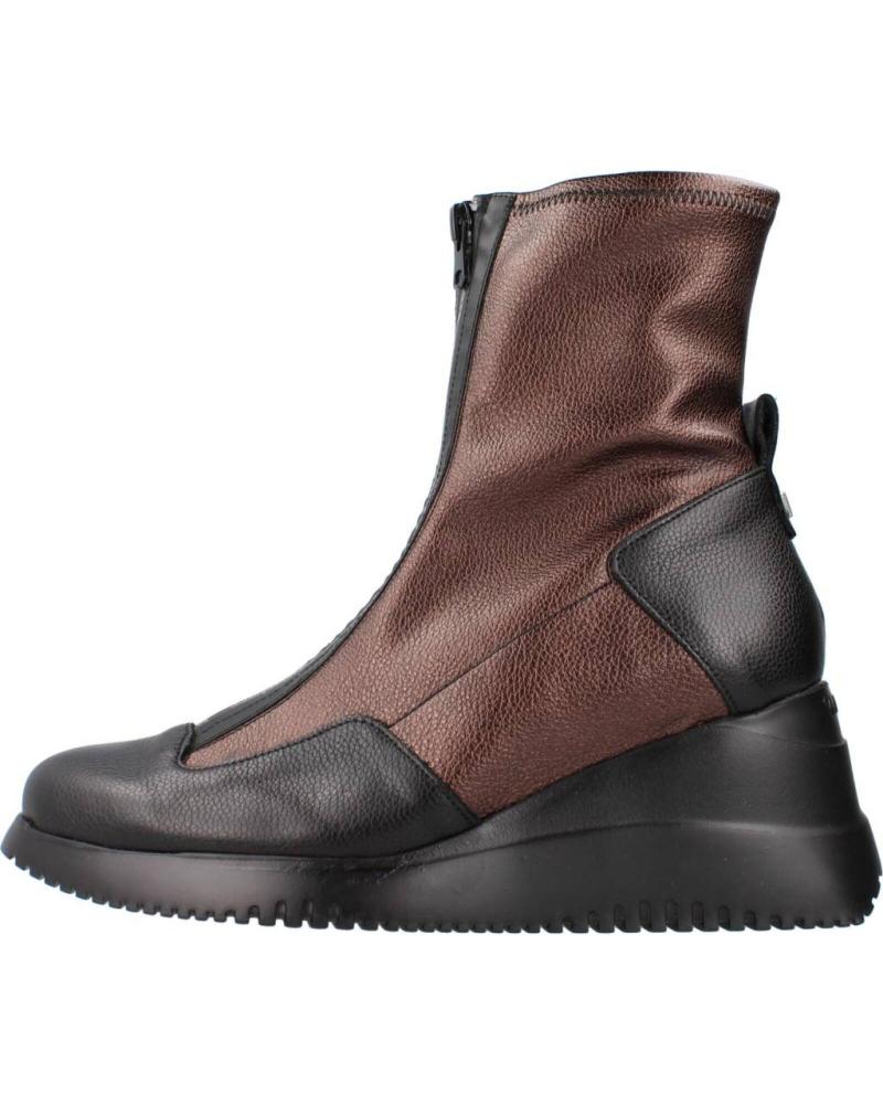 Botines de Mujer WONDERS G6614 BURDEOS NEGRO-COBRE