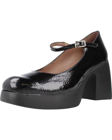 WONDERS PLATEAU-PUMPS AUS SCHWARZEM LACKLEDER NEGRO