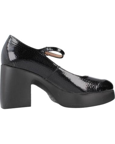 WONDERS PLATEAU-PUMPS AUS SCHWARZEM LACKLEDER NEGRO