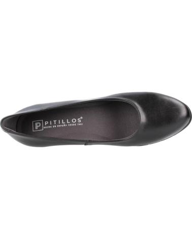 PITILLOS ZAPATOS CONFORT MUJER MODELO 100P COLOR  NEGRO