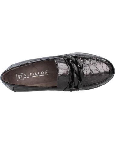 Halbschuhe für Damen PITILLOS ZAPATOS MUJER MOCASIN CADENA VARIOS 5341 NEGRO