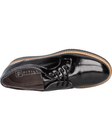 PITILLOS PATENT LEATHER LACED BLUCHER SHOES BLACK MODELS 10761 AND 5393 NEGRO