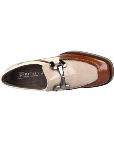 Woman shoes pitillos MOCASIN CON TACON PARA MUJER 5484 CUERO