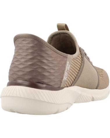 SKECHERS DEPORTIVO ELASTICOS TAUPE