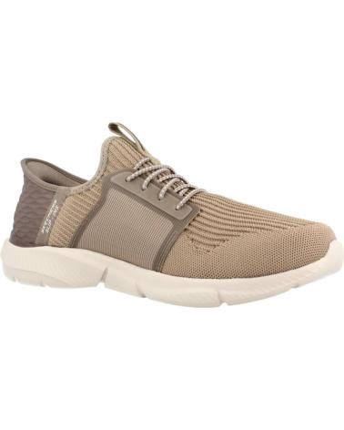 SKECHERS DEPORTIVO ELASTICOS TAUPE