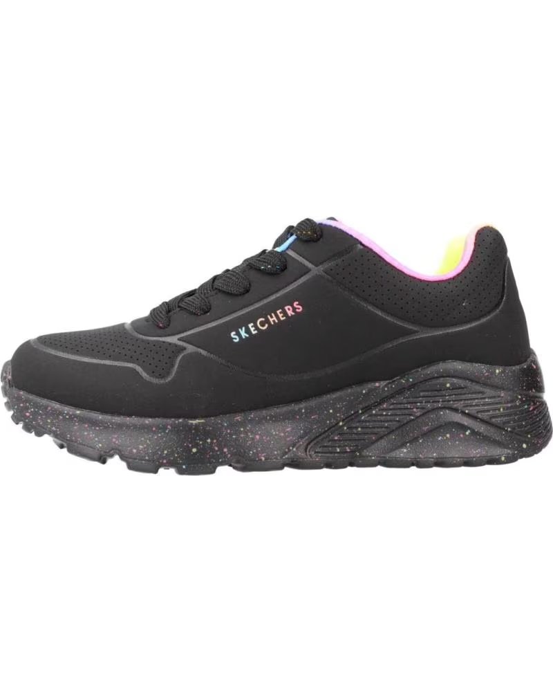 Sportivo per Bambina SKECHERS UNO LITE NEGRO
