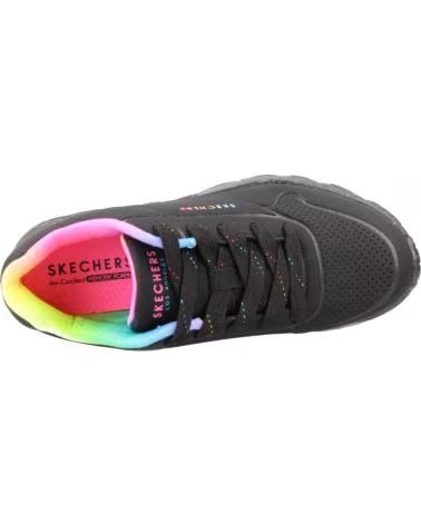 Sportivo per Bambina SKECHERS UNO LITE NEGRO