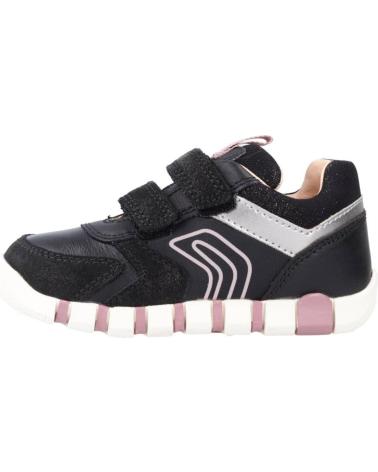 geox B3558C 077BC B IUPIDOO GIRL C9231 BLACK-DK PINK
