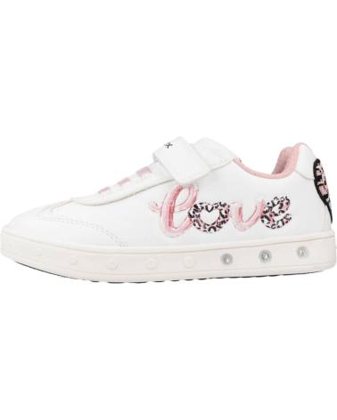 geox J368WA 0BCEW J SKYLIN GIRL C0814 WHITE-LT PINK