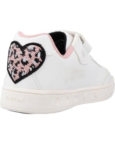 geox J368WA 0BCEW J SKYLIN GIRL C0814 WHITE-LT PINK