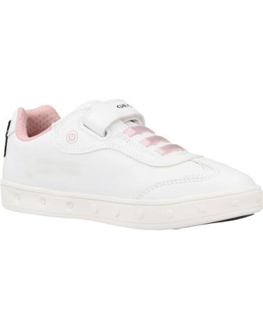 geox J368WA 0BCEW J SKYLIN GIRL C0814 WHITE-LT PINK