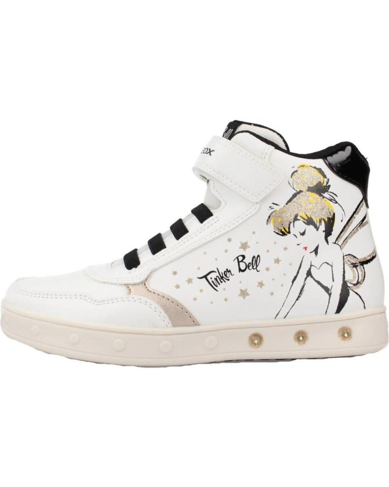 Stivaletti per Bambina GEOX J368WF J SKYLIN WHITE-BLACK
