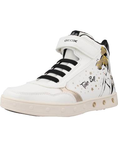 Stivaletti per Bambina GEOX J368WF J SKYLIN WHITE-BLACK