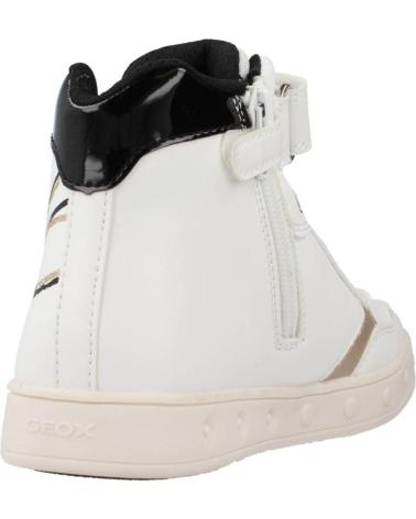 Stivaletti per Bambina GEOX J368WF J SKYLIN WHITE-BLACK